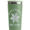 Snowflakes Light Green RTIC Everyday Tumbler - 28 oz. - Close Up