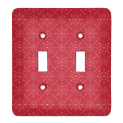 Snowflakes Light Switch Cover (2 Toggle Plate)