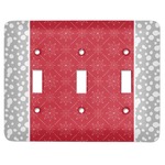 Snowflakes Light Switch Cover (3 Toggle Plate)