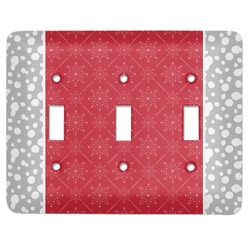 Snowflakes Light Switch Cover (3 Toggle Plate)