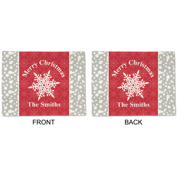 Snowflakes Linen Placemat - APPROVAL (double sided)