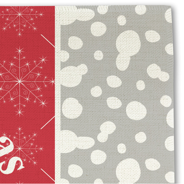 Snowflakes Linen Placemat - DETAIL