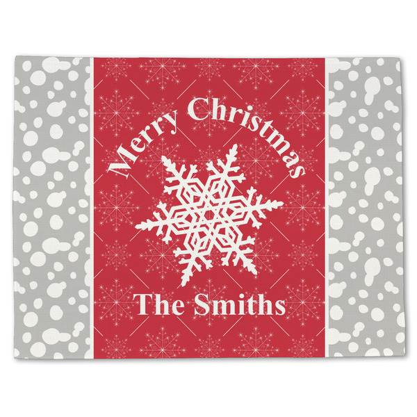 Snowflakes Linen Placemat - Front