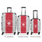 Snowflakes Luggage Bags all sizes - With Handle
