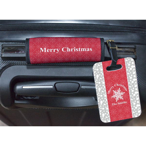 Snowflakes Luggage Wrap & Tag