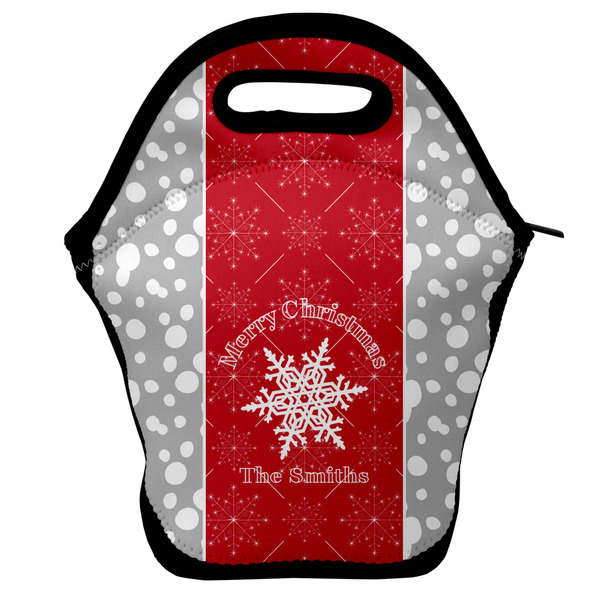 Custom Snowflakes Lunch Bag w/ Name or Text