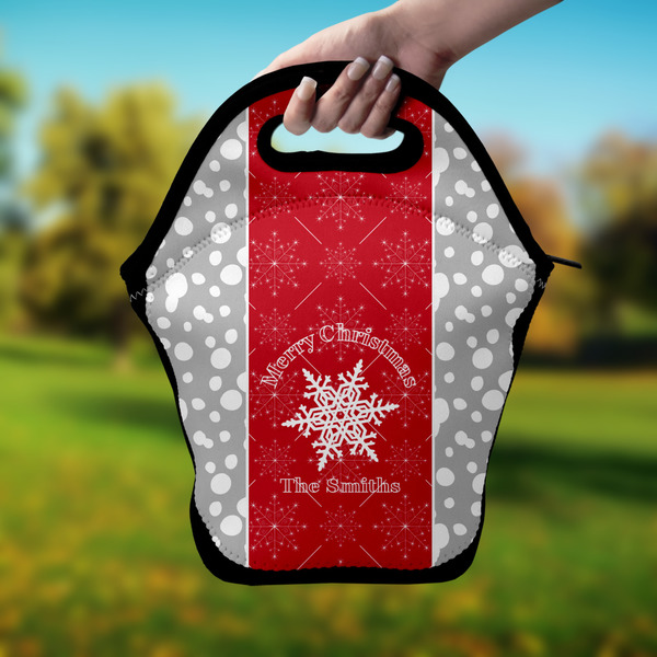 Snowflakes Lunch Bag - Hand