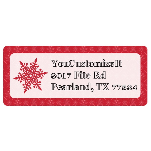 Custom Snowflakes Return Address Labels (Personalized)