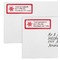 Snowflakes Mailing Labels - Double Stack Close Up