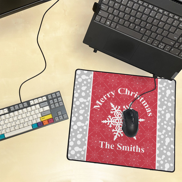 Snowflakes Medium Gaming Mats - LIFESTYLE