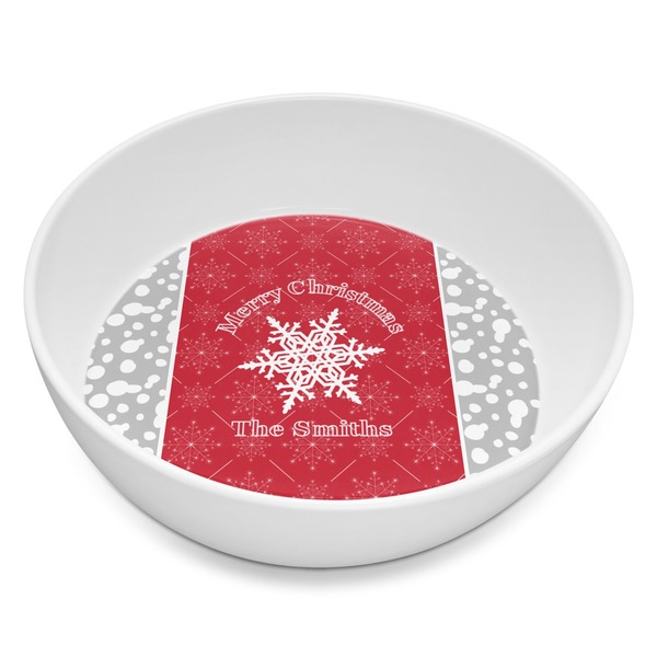 Custom Snowflakes Melamine Bowl - 8 oz (Personalized)
