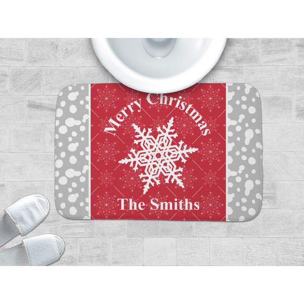 Snowflakes Memory Foam Bath Mat - LIFESTYLE 34x21