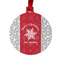 Snowflakes Metal Ball Ornament - Front