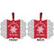 Snowflakes Metal Benilux Ornament - Front and Back (APPROVAL)