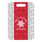 Snowflakes Metal Luggage Tag - Front Without Strap
