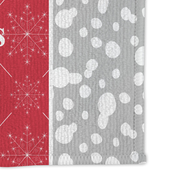 Snowflakes Microfiber Dish Rag - DETAIL