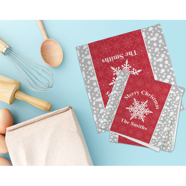 Snowflakes Microfiber Dish Rag - LIFESTYLE