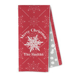 Snowflakes Kitchen Towel - Microfiber (Personalized)