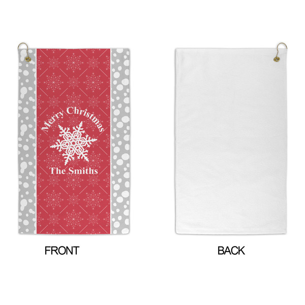 Snowflakes Microfiber Golf Towels - APPROVAL