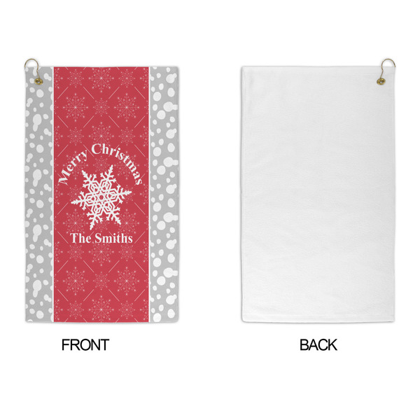 Snowflakes Microfiber Golf Towels - APPROVAL