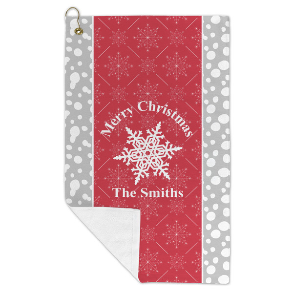 Snowflakes Microfiber Golf Towels - FOLD