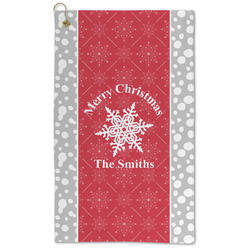 Snowflakes Microfiber Golf Towel (Personalized)