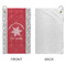 Snowflakes Microfiber Golf Towels - Small - APPROVAL