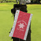 Snowflakes Microfiber Golf Towels - Small - LIFESTYLE