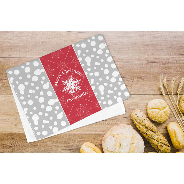 Snowflakes Microfiber Kitchen Towel - LIFESTYLE