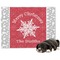 Snowflakes Microfleece Dog Blanket - Large