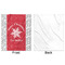 Snowflakes Minky Blanket - 50"x60" - Single Sided - Front & Back