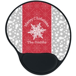 Snowflakes Mouse Pad with Wrist Support