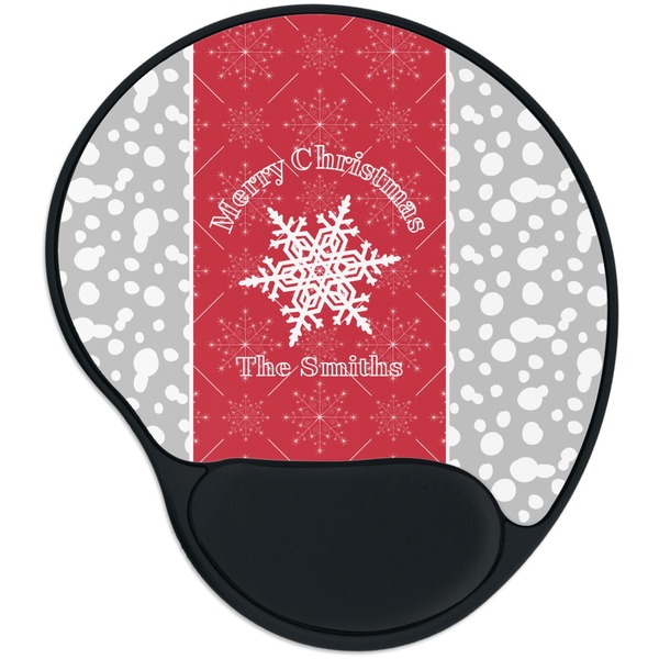 Custom Snowflakes Mouse Pad with Wrist Support