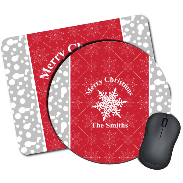 Custom Snowflakes Mouse Pad (Personalized)