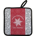 Snowflakes Pot Holder w/ Name or Text