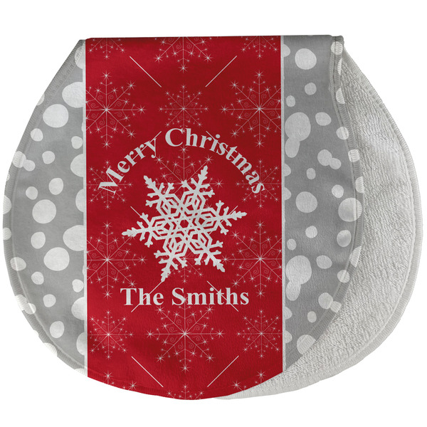 Snowflakes New Baby Burp Folded