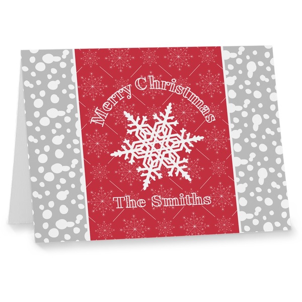Custom Snowflakes Note cards (Personalized)