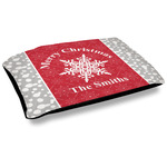 Snowflakes Dog Bed w/ Name or Text