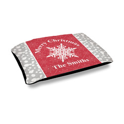 Snowflakes Outdoor Dog Bed - Medium (Personalized)