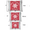 Snowflakes Outdoor Dog Beds - SIZE CHART