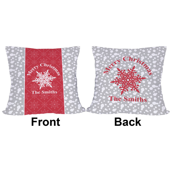 Snowflakes Outdoor Pillow - 16x16