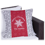 Snowflakes Outdoor Pillow - 18" (Personalized)
