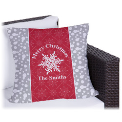 Snowflakes Outdoor Pillow - 20" (Personalized)