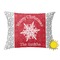 Snowflakes Outdoor Throw Pillow (Rectangular - 20x14)