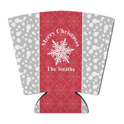 Snowflakes Party Cup Sleeve - with Bottom (Personalized)