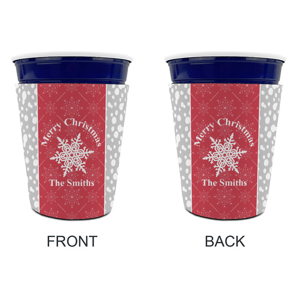 Snowflakes Party Cup Sleeves - without bottom - Approval