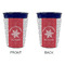 Snowflakes Party Cup Sleeves - without bottom - Approval