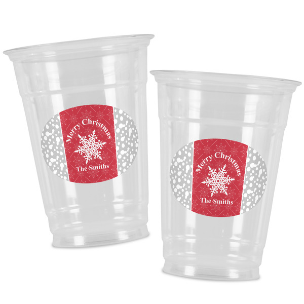 Snowflakes Party Cups - 16oz - Alt View