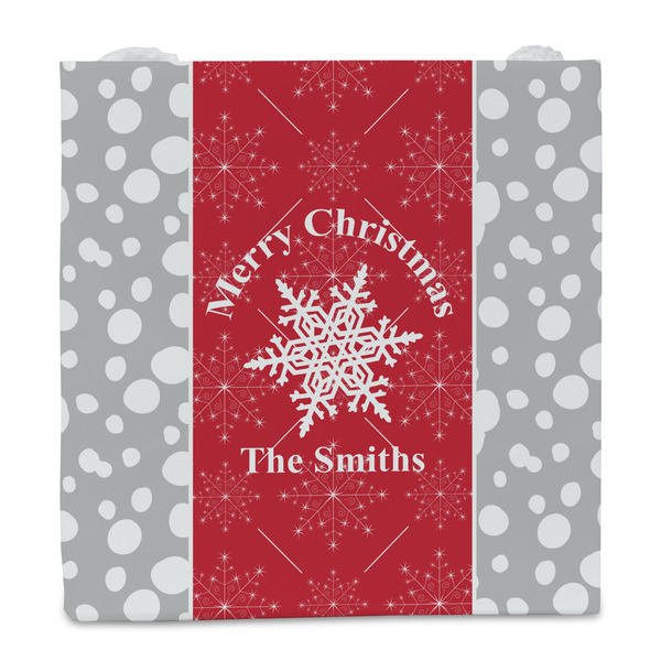 Snowflakes Party Favor Gift Bag - Gloss - Front