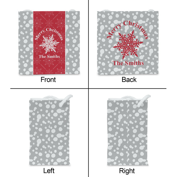 Snowflakes Party Favor Gift Bag - Matte - Approval